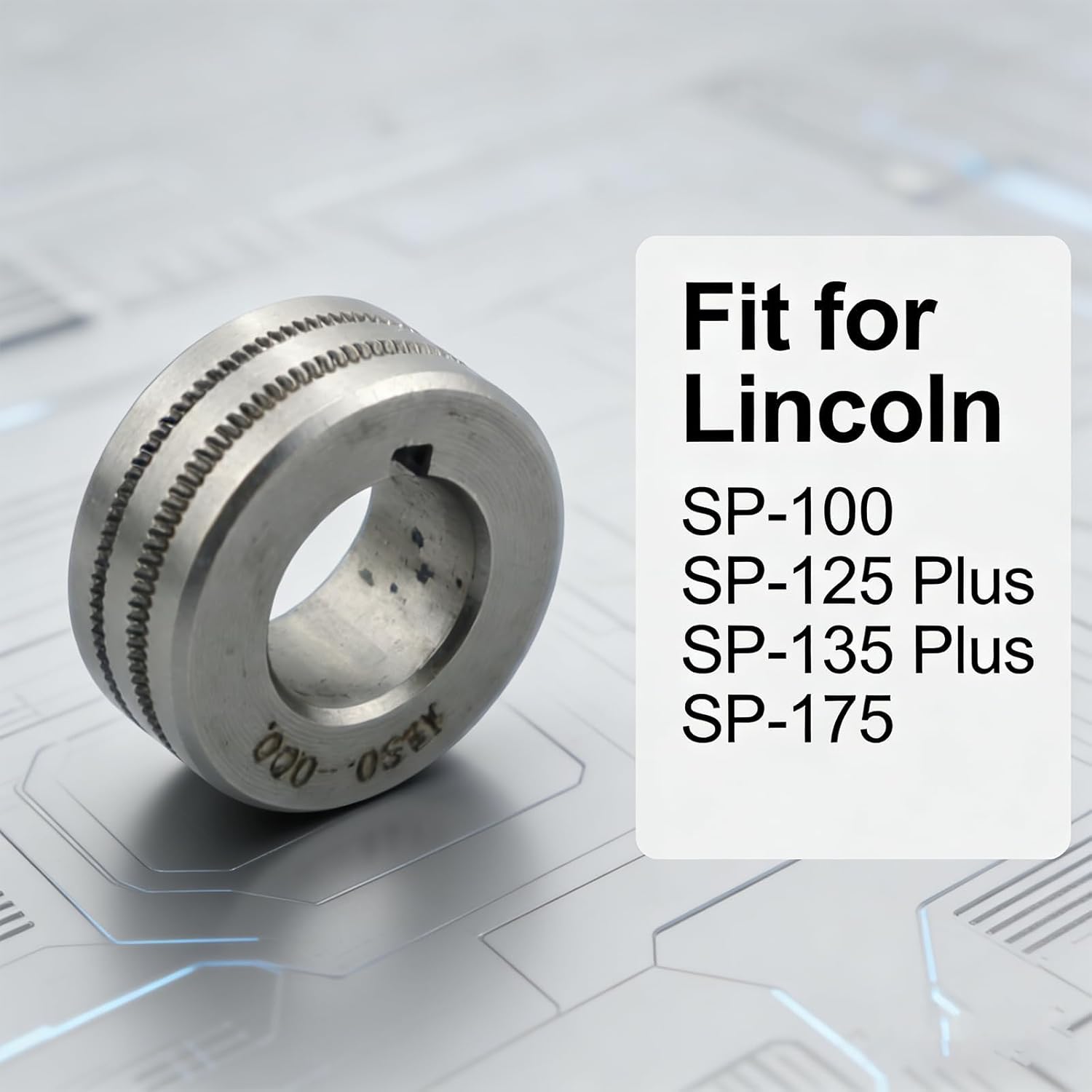 Drive Roll Fit for Lincoln SP-100 SP-125 Plus SP-135 Plus SP-175 Replace KP666-035C 0.023 to 0.025 Knurled And 0.030 to 0.035 Knurled