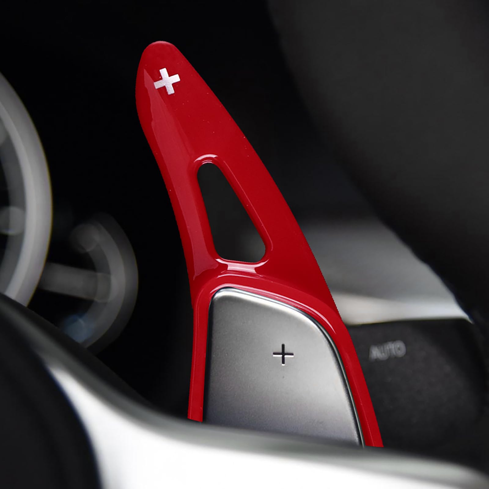 KUNGKIC Per BMW 4 5 7 6 3 G20 G30 G11 G06 G01 G07 G29 G05 G15 G14 G22 G26 Volante Leva del cambio ABS Estensioni Interno Decorazione Accessori 2 pezzi Rosso