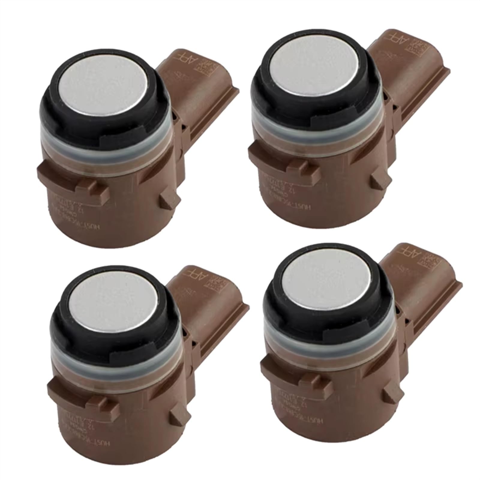 Capteur d'aide au stationnement Compatible avec Focus, Edge, Mustang, Expedition et Explorer. Capteur de stationnement PDC HU5T15C868AAW HU5T-15C868-AAW (4 pièces (Noir))