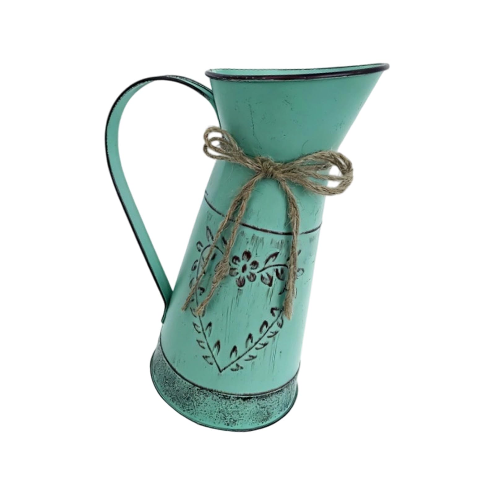 NVOQILIN Large Rustics Farmhouse Vases for Flowers Retro Metal Milk Kettle Kitchen Decorations Retro Decorative Pitcher Vase Metal Milk Kettle Vases Bulk