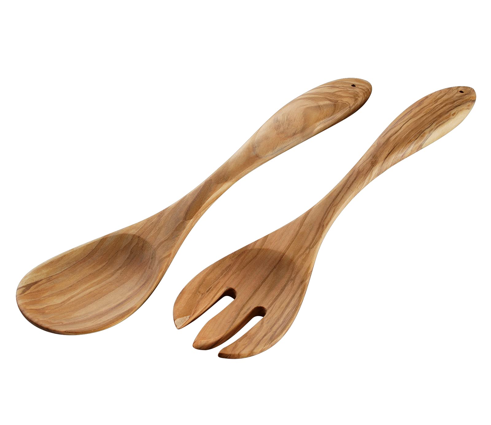 Cilio Brown Salad Servers Olive Wood 30 Cm