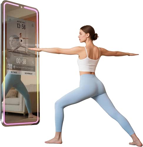 Smart Gym Mirror for Home Workout | 32" HD Touch-Screen