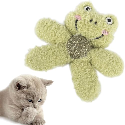 Miniatura 12 de Juguetes para gatos con hierba gatera para gatitos, morder, roer, suministros para aliviar el aburrimiento, peluche esponjoso, limpieza de dientes