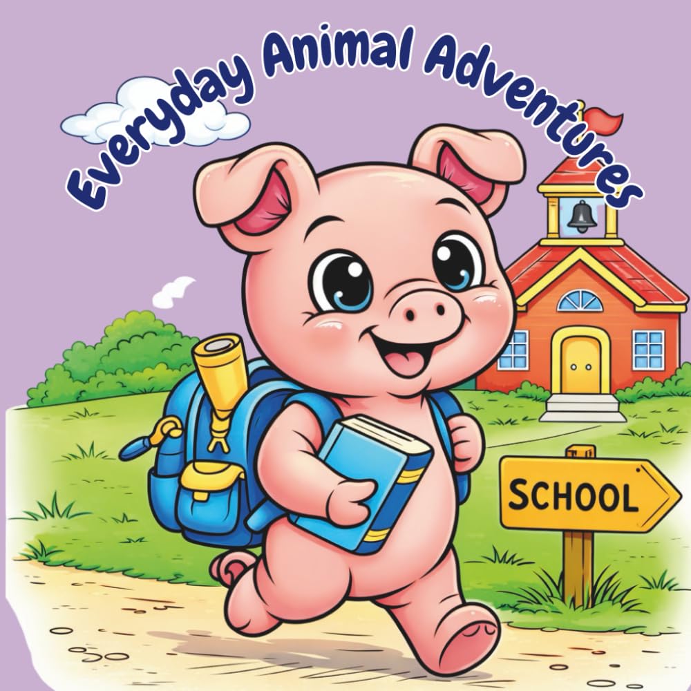 Everyday Animal Adventures: A Coloring Book for All Ages