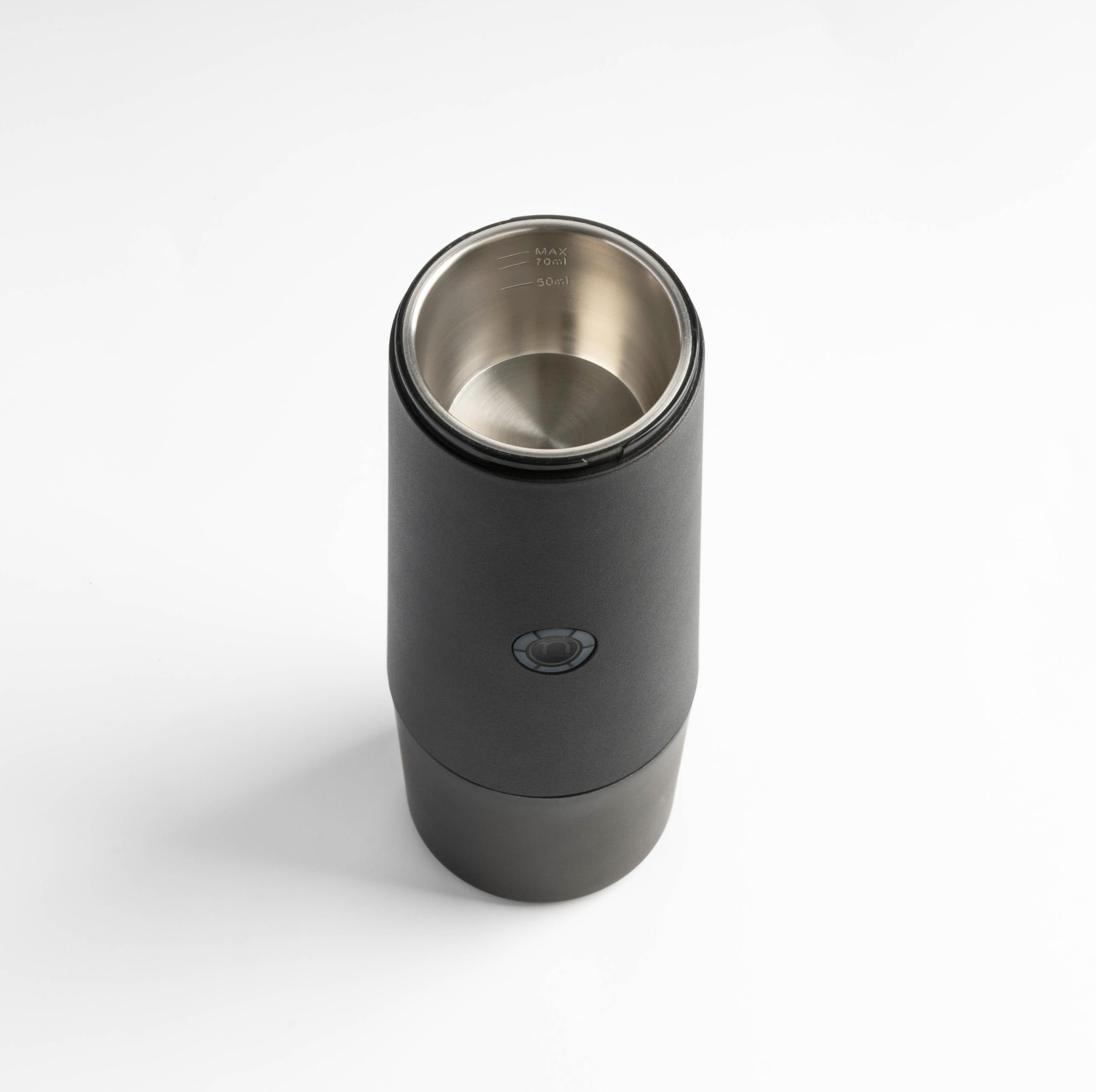 Prime Brew - Cafetera portátil con 20 bares de presión, depósito de 80 ml, preparación en frío y caliente, compatible con cápsulas Nespresso® y café en polvo, depósito de agua de acero