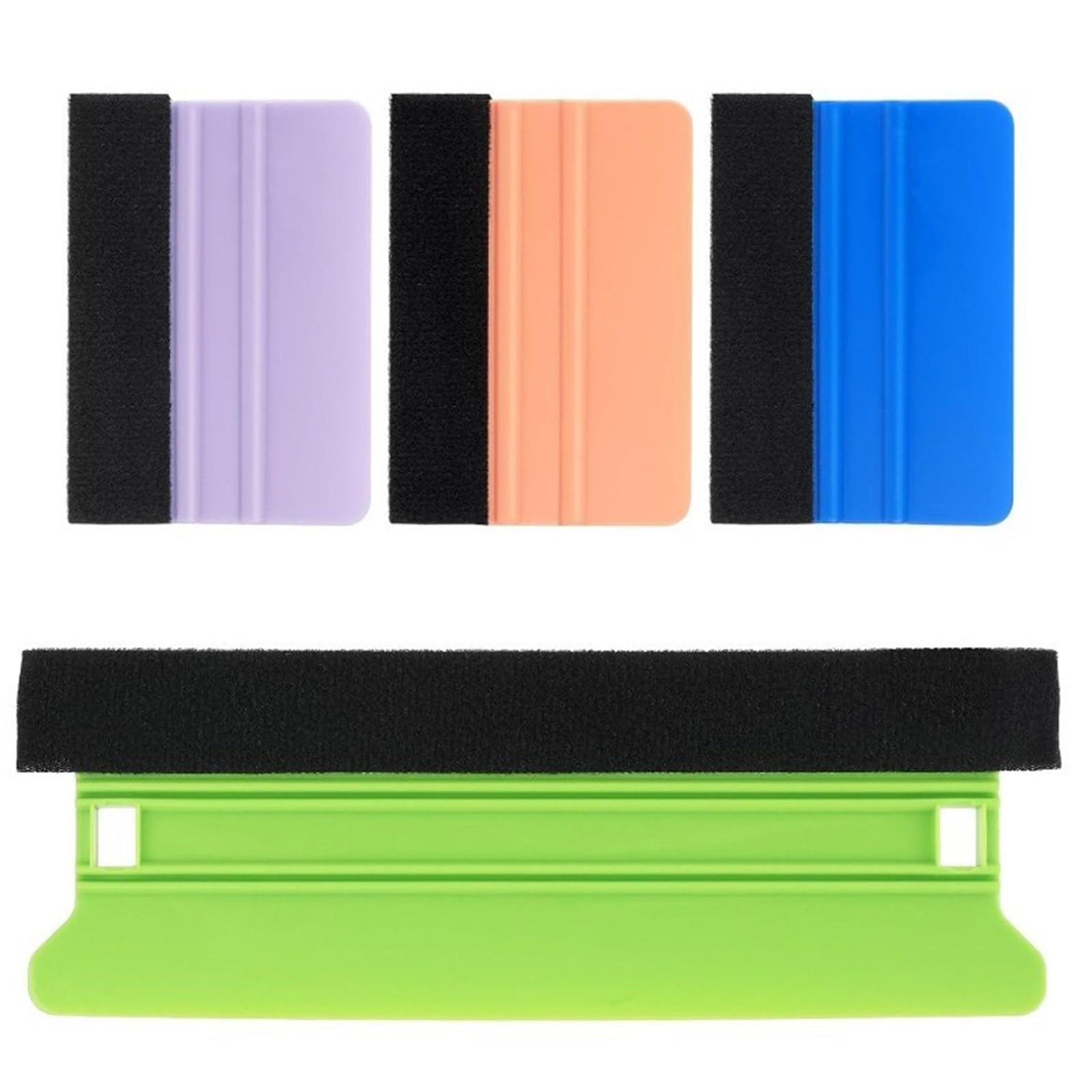 4Pcs Squeegee Felt Edges Tint Applicator Tool for Car Wrap Window Film Wallpaper Smooth Application on Various Surfaces Scraper Tool