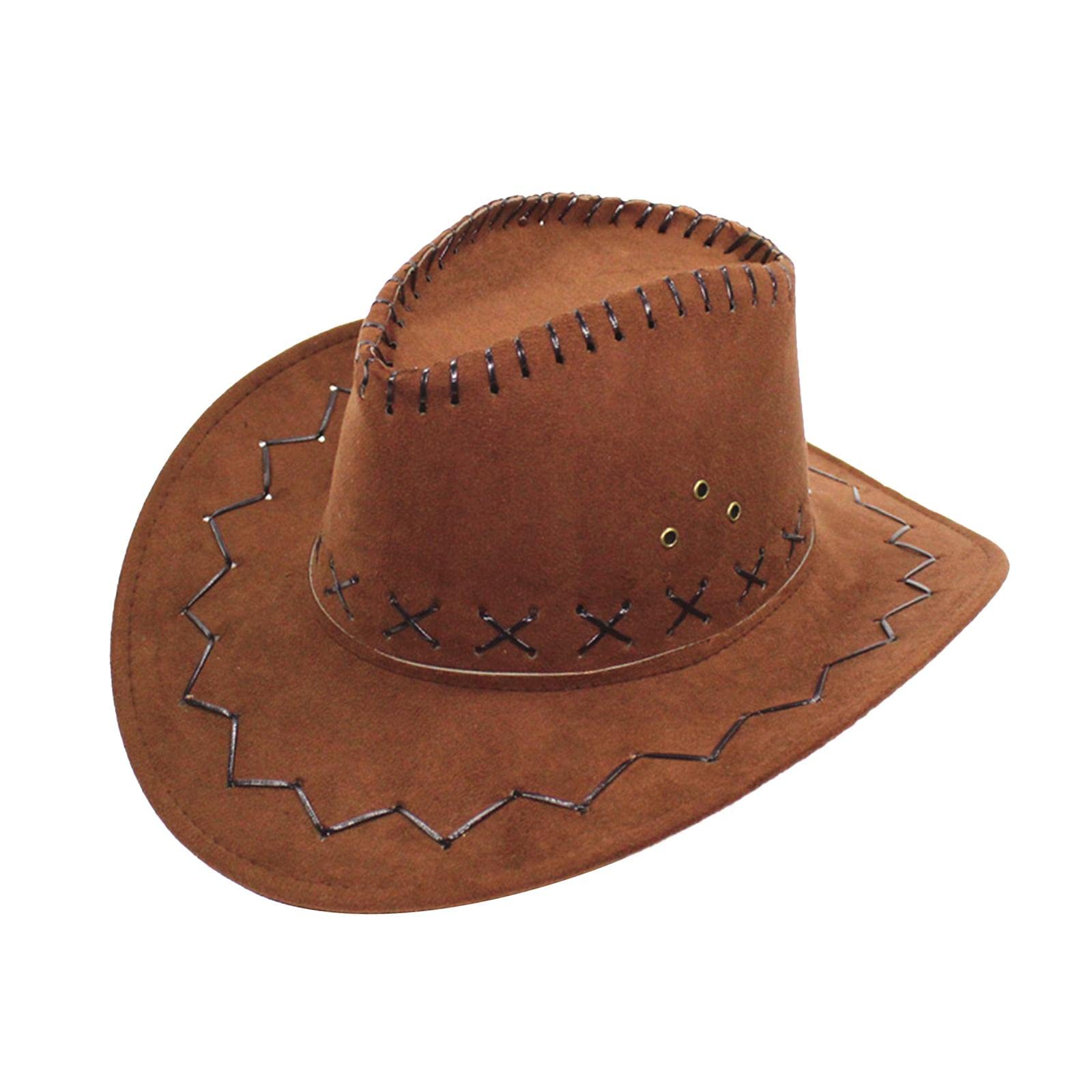 Colcolo Sombreros de divertidos Sombrero de vaquero - Sombrero de vaquero con - Accesorios de disfraz de vaquero - Sombrero de vaquero