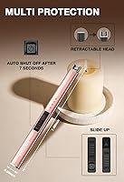 Vista 4 de RAYONNER Encendedor eléctrico USB con interruptor de seguridad recargable sin llama de plasma (oro rosa*2)