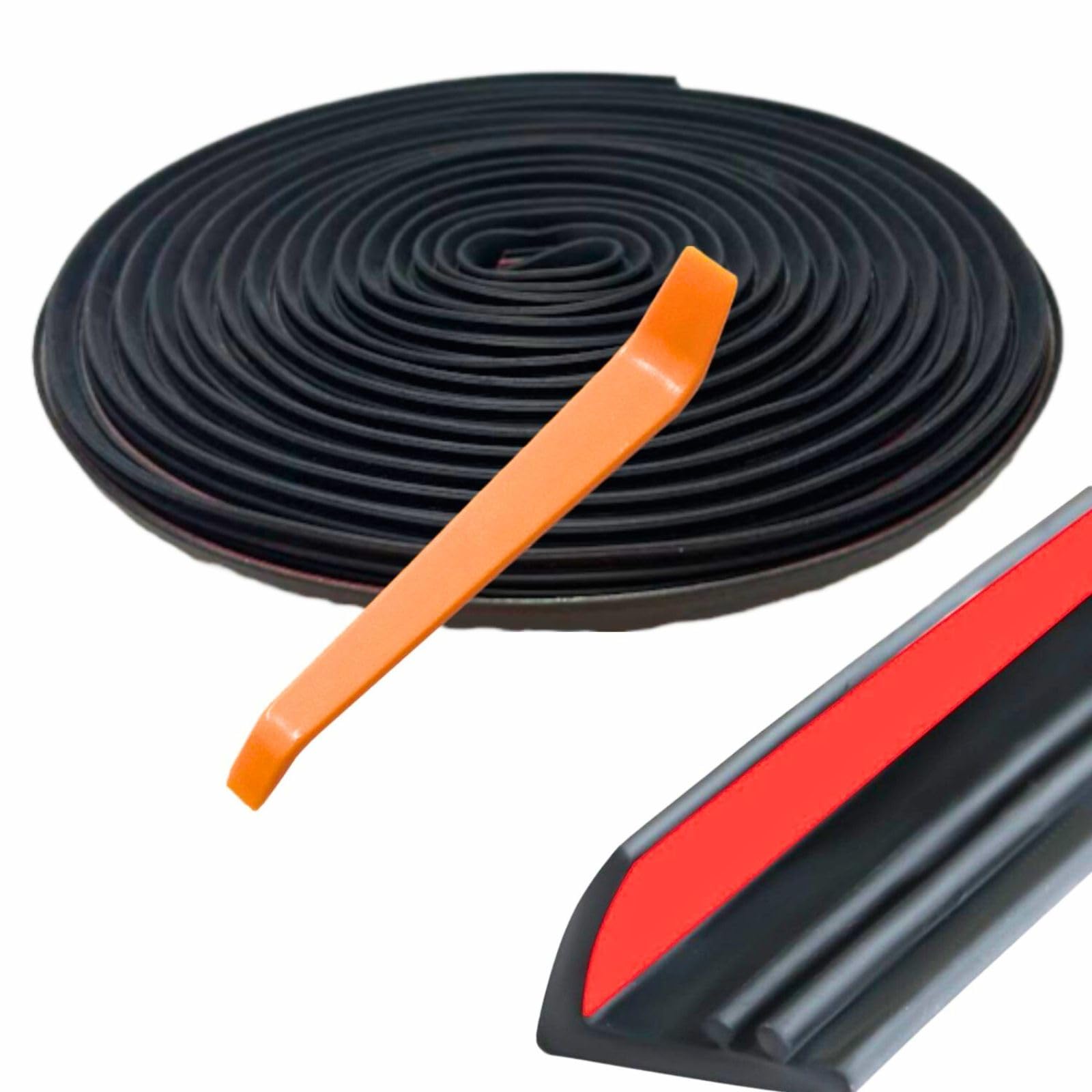 Amazon | YESprime 車用ドアモール ドア2枚分 風切り音 ゴム 防音