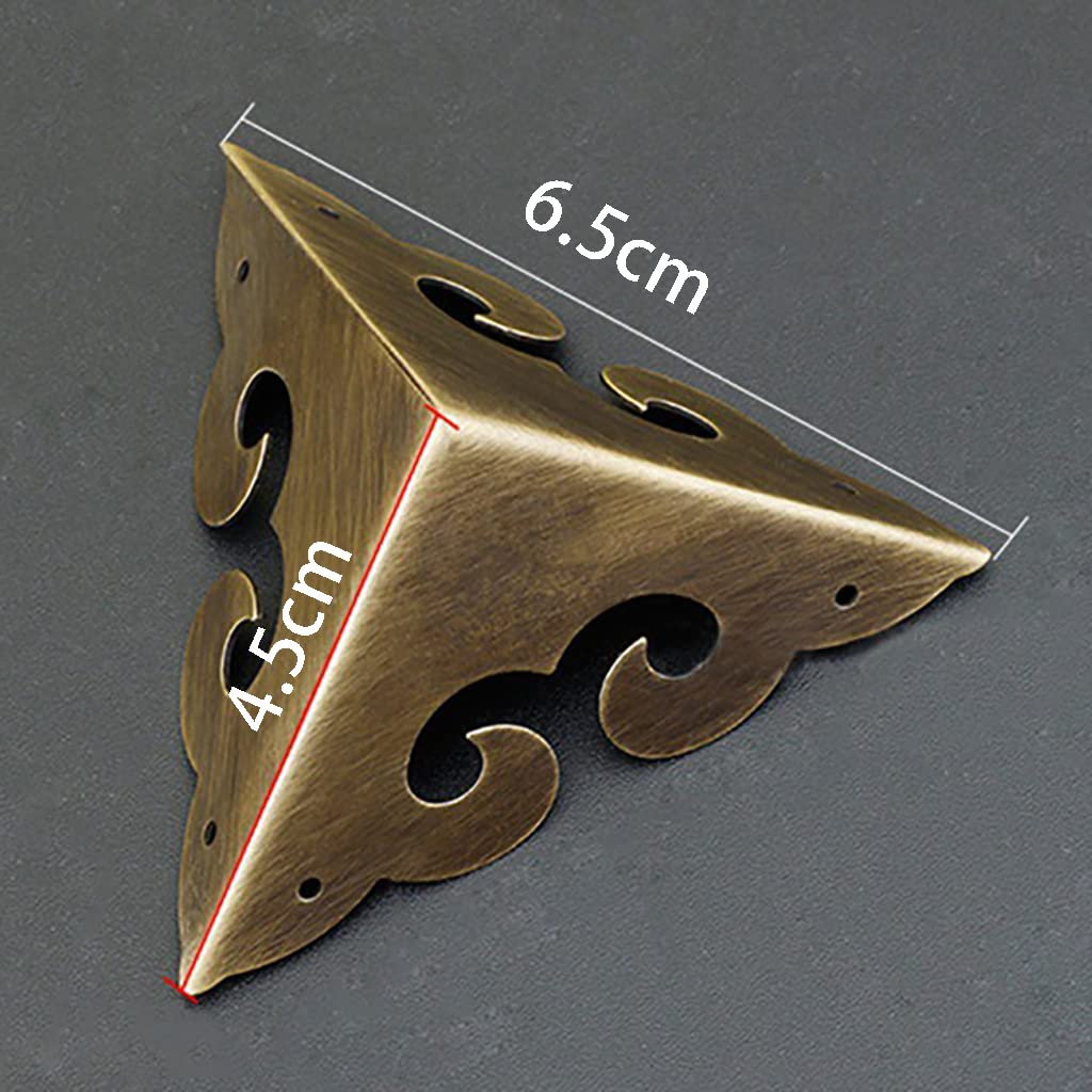 Metall-Eckenschutz (24 Stück) – Silber, 47 Mm, Für Möbel, Kisten, Regale & Tische, Mit Schrauben