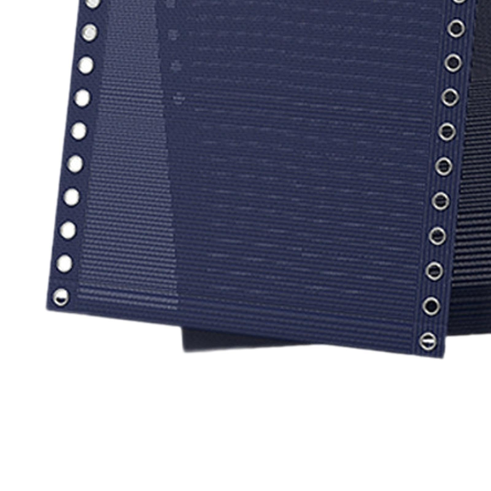 Tela de Recambio para Tumbonas, Funda de Tela para Tumbonas de Jardín con Elásticas, Color Café- Azul