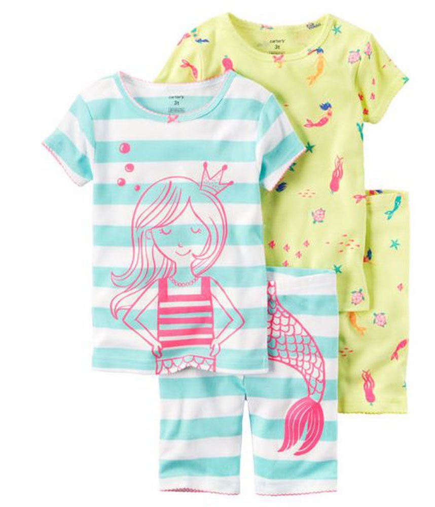 Carters bebé niñas – Snug Fit algodón PJs, diseño de Sirena