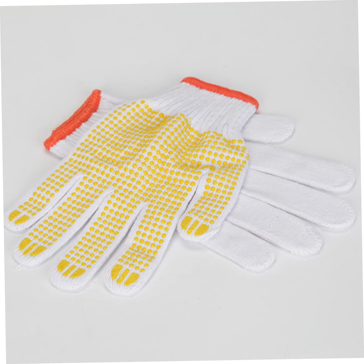 Operitacx 24 Guantes de Trabajo de Algodón para Protección de Guantes Resistentes y Duraderos para Construcción y Mecánico