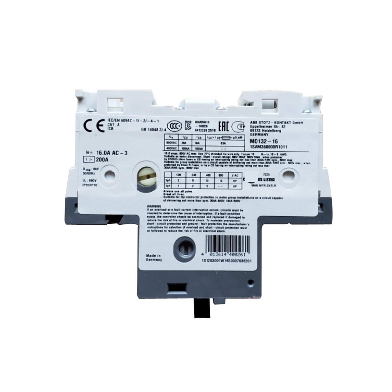 Motor Protector Circuit Breaker MO132-0.16 MO132-1.0 MO132-6.3 MO132-10 MO132-12 MO132-25 MO132-32(0.16A)
