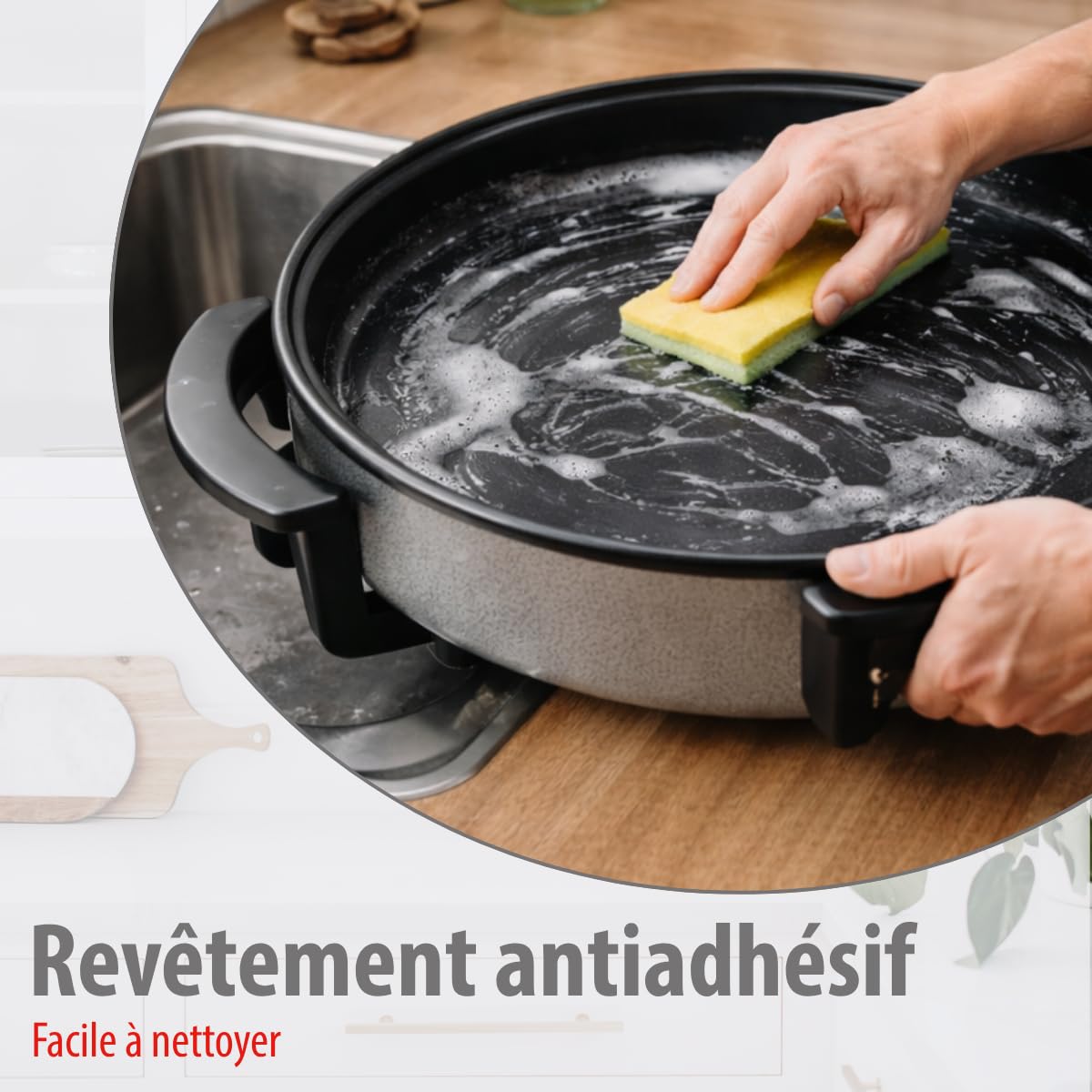 alpina DV-4042 Multifunctional pan, 1500 W, Black