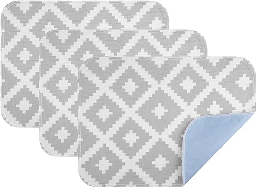 Miniatura 20 de OUTCREATOR® Almohadillas de cama lavables de 34 x 56 pulgadas (paquete de 2), protector de colchón para incontinencia, almohadillas antideslizantes