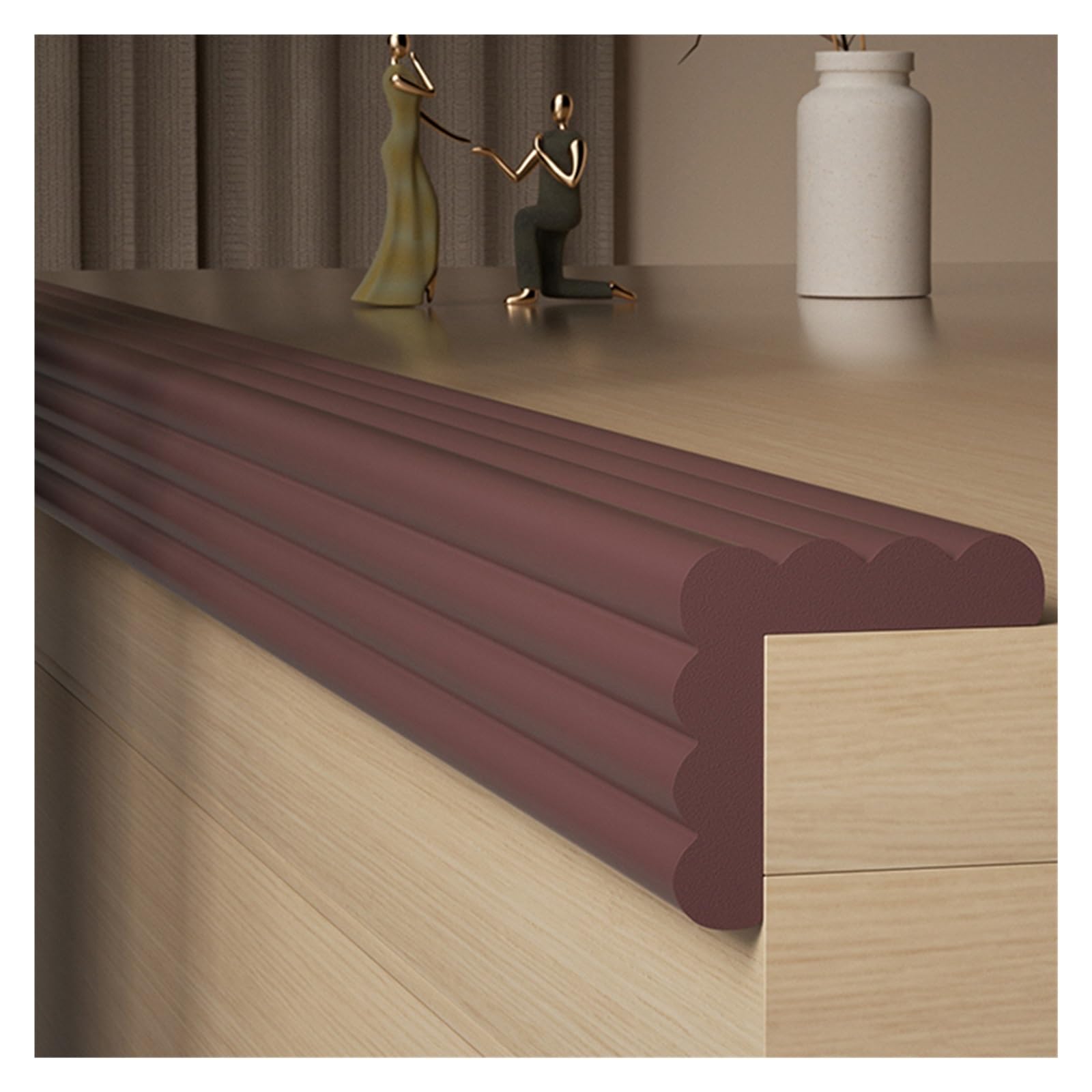 Safety Edge Corner Guards Protector， Foam Safety Bumper Guard Multicolor 4-20M(Brown,14M)