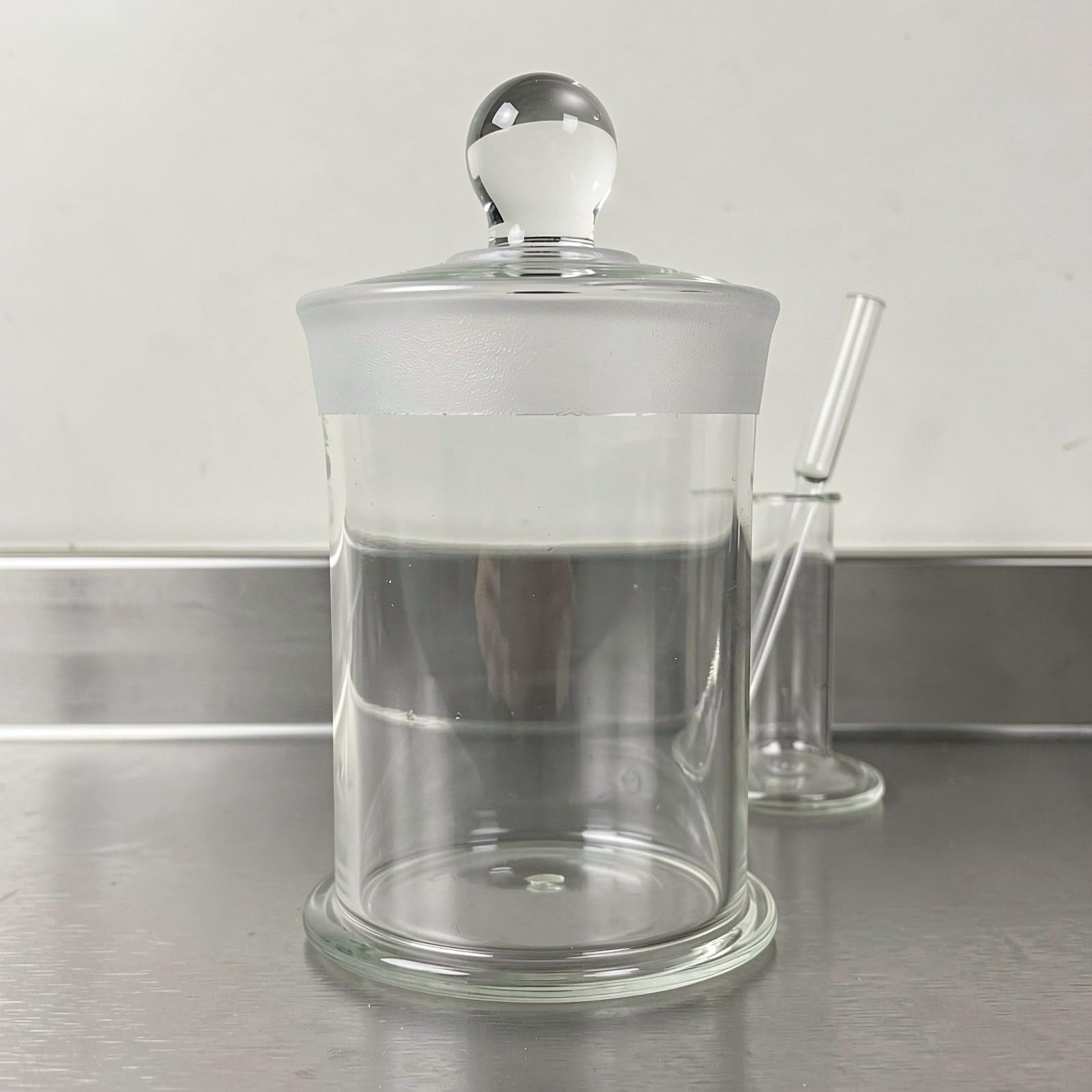 TOYANDONA Set di 3 flaconi per campioni in vetro borosilicato con tappo,