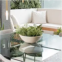 VASO POLIETILENO BACIA P/PLANTAS E JARDINS DECORATIVO (AREIA)