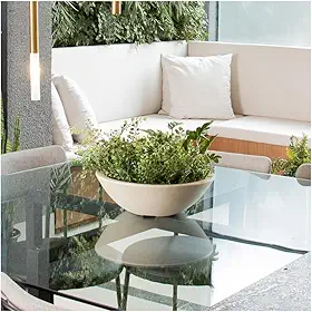 VASO POLIETILENO BACIA P/PLANTAS E JARDINS DECORATIVO (AREIA)
