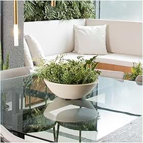 VASO POLIETILENO BACIA P/PLANTAS E JARDINS DECORATIVO (AREIA)