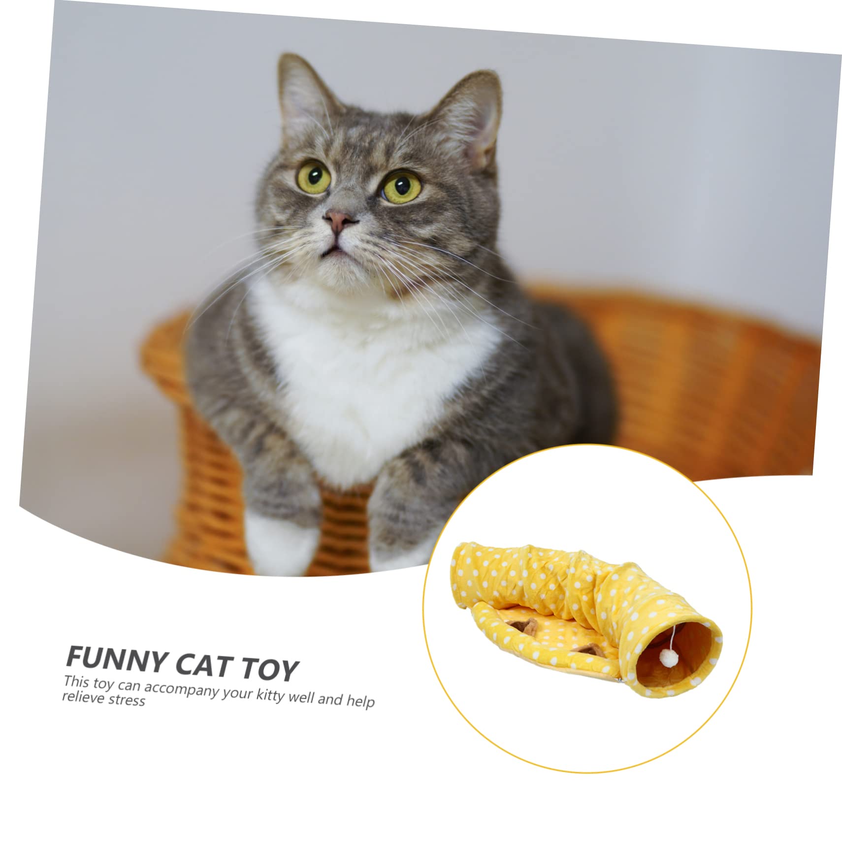 HEMOTON Tunnel Pliable pour Chat Jouet Tunnel-Tente Amusant pour Chat Et Chaton Nid Confortable