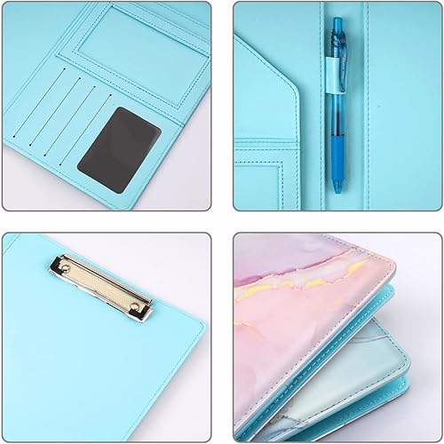 Vista 100 de WAVEYU Funda tipo cartera para mujer, bonita carpeta de cubierta de padfolio, organizador de documentos legales para Girasol