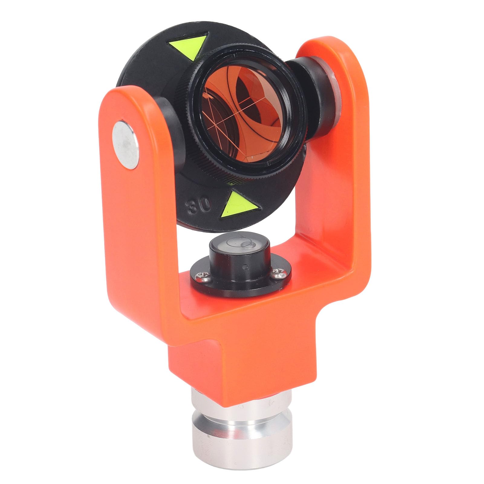 Mini Prism System Kit, Reflector Heavy Duty Copper Coated with S Hook Bracket for Engineering Survey Optical Glass and Aluminum Alloy Mini Prism Reflectors for Tunnel