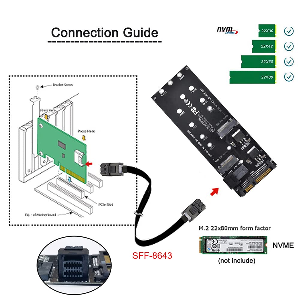 SFF-8643 to U2 Adapter: NVMe & SATA SSD Upgrade -8