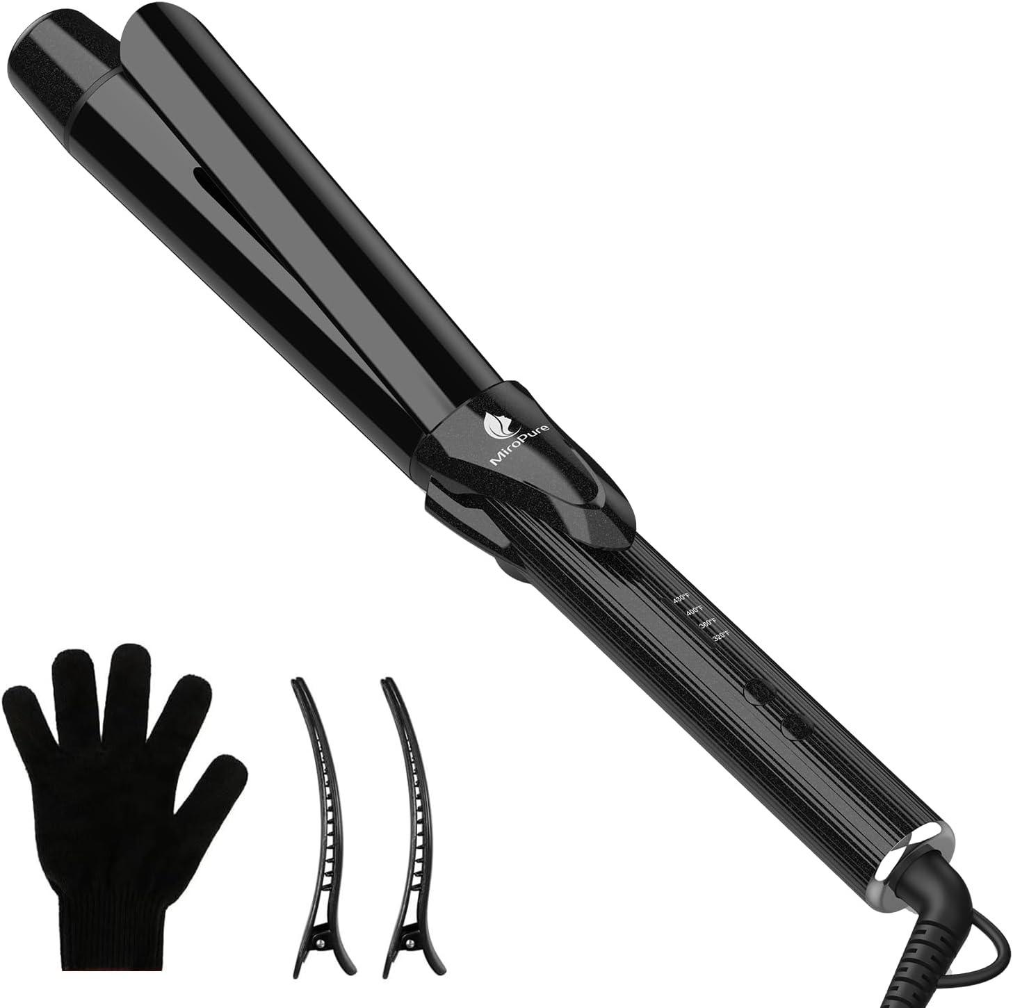 Amazon.com: LANVIER 1.25 Inch Curling Iron, Extra Long Barrel 1 1/4 ...