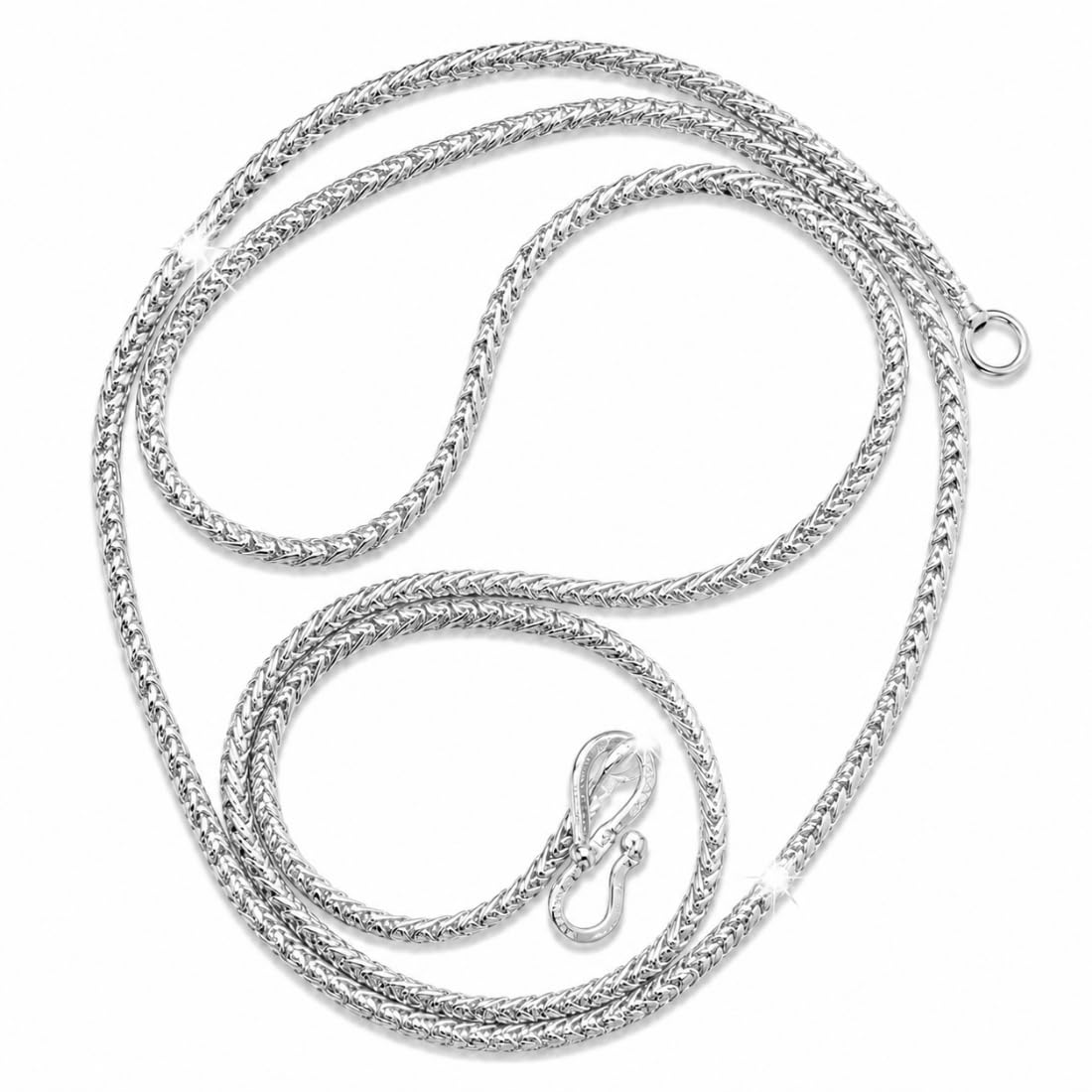 Silver Plated Brass Chain for Men Women-image-26