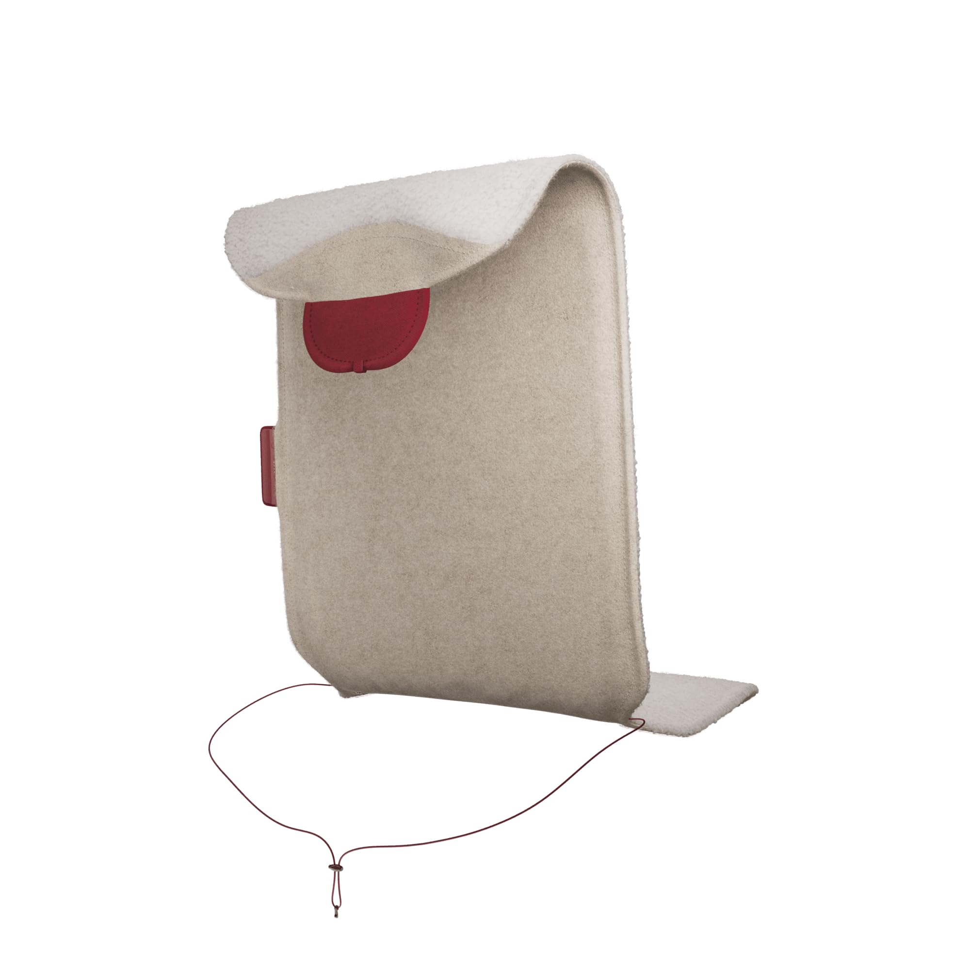Stoov Heizdecke mit Abschaltautomatik - Kabellose Wärmedecke mit Flex Akku: 1,5 bis 3 Std. Wärme - Elektrische Heizmatte für Stuhl als Sitzauflage & Sitzheizung - Big Hug³ Wollig Beige