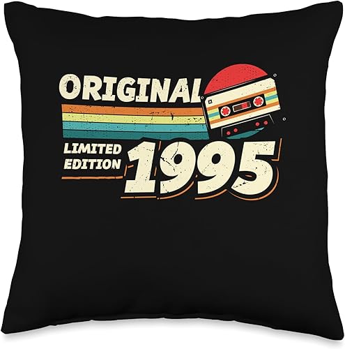 Miniatura 4 de Retro Limited Edition 1995 Cassette Tape 29th Birthday Throw Pillow
