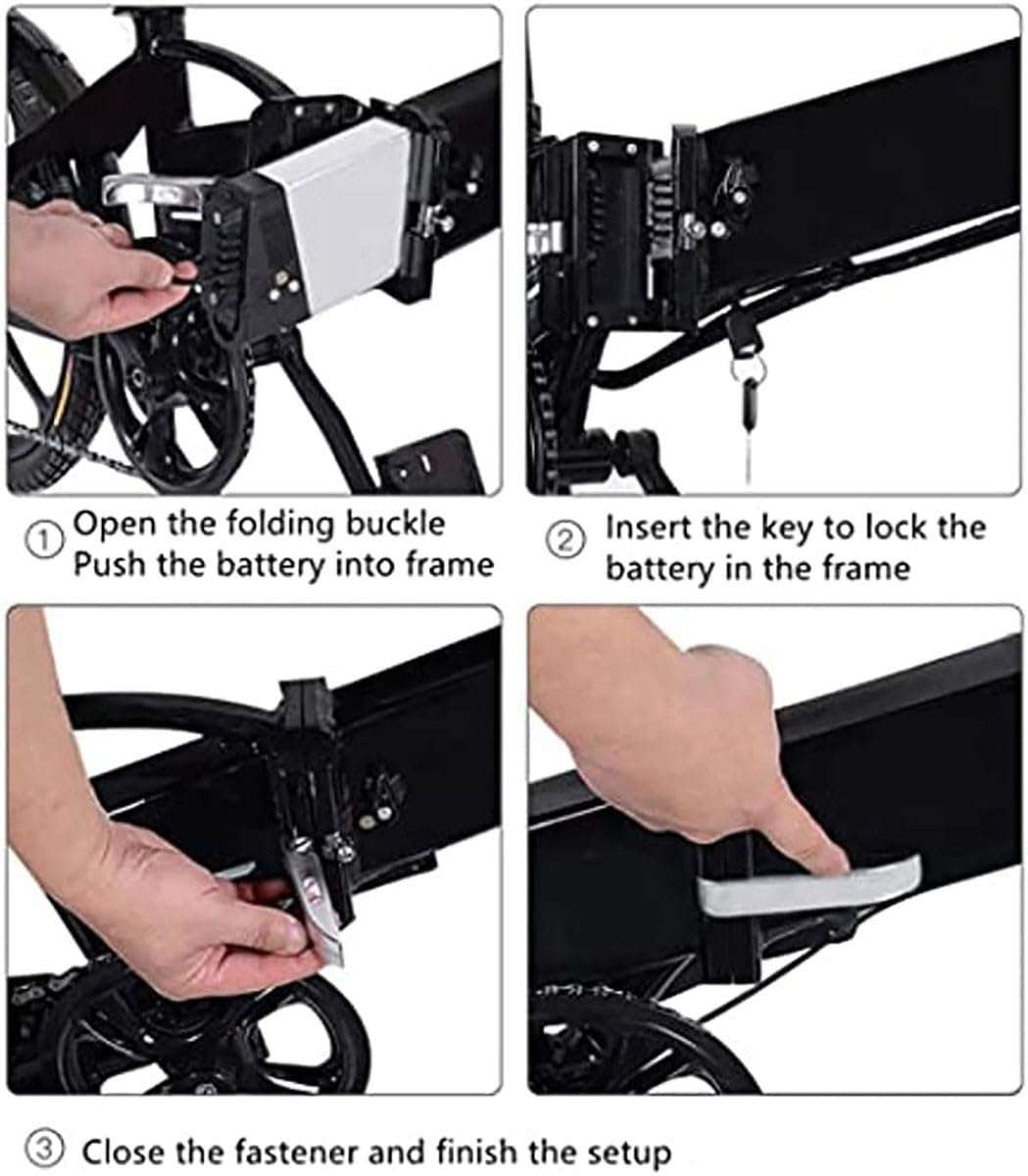 Velo Électrique Batterie 36V 48V Ebike Batterie Li-ION 10ah 12.5ah 15ah 20ah Remplaçable Batterie Haute Puissance avec Chargeur pour Scooter Fauteuil Roulant Voiture Moto Ebike