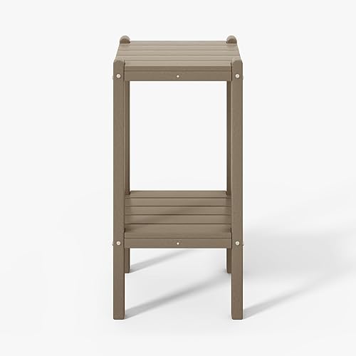 Vista 309 de WestinTrends Dylan Adirondack - Mesa auxiliar redonda para exteriores, color negro