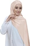 Lina & Lily Sheen Shimmer Women's Crepe Scarf Shawl Wrap Head Hijab Lightweight