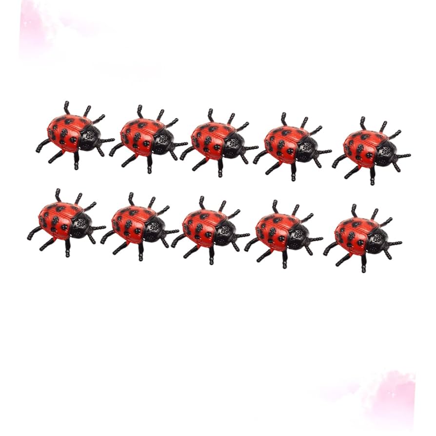 Amazon.co.jp: LEDMOMO 10個 てんとう虫のおもちゃで遊ぶ ミニ