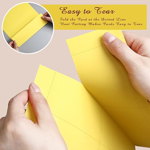 Miniatura 5 de Fainne 2000 tarjetas de visita imprimibles en blanco, mini índice de nota, tarjeta perforada, compatible con impresora láser y de inyección de