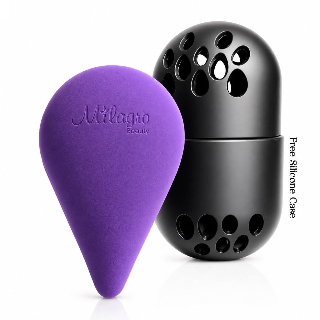 Milagro Infinity Multiverse Makeup Blender Sponge for Face Makeup | Foundation Blending Powder Puff | Premium Non-Absorbent Material | Ultra Soft Beauty Sponge with Silicone Storage Case-picture-42
