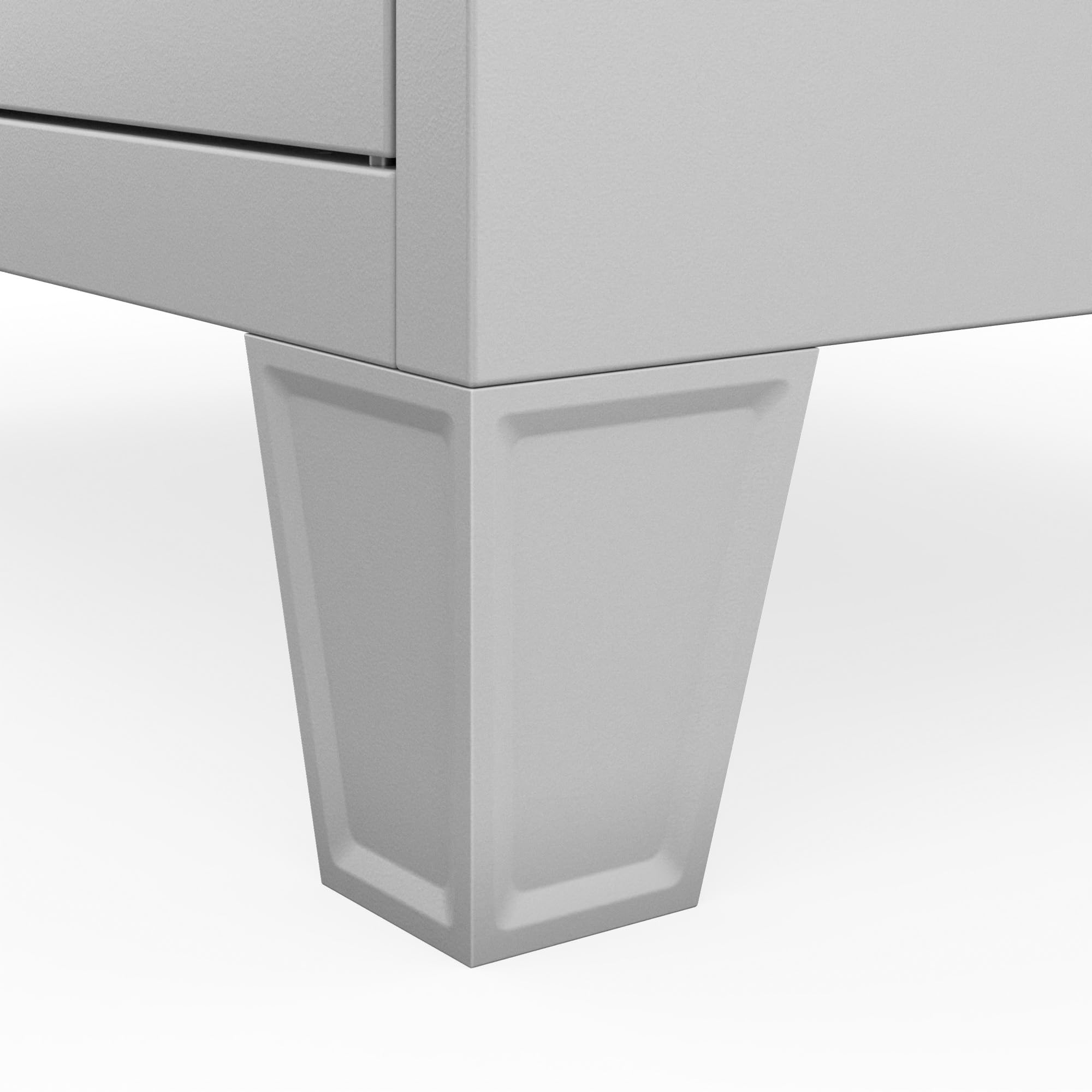 Jan Nowak Spind Metall Schliessfachschrank 4 Fächer Metallschrank abschliessbar 56 x 172 x 45 cm Sozialschrank mit Belueftung Kleiderstange Personalspind