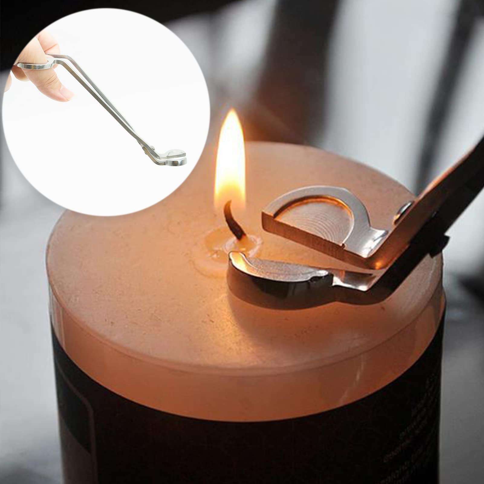 Yoodelife Kerzendochtschneider Aus Edelstahl - Für Sauberes Brennen Ohne Ruß