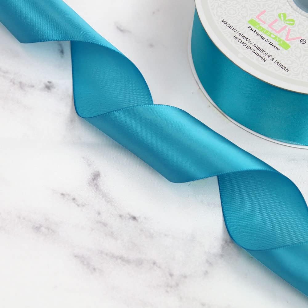 Creative Ideas Solid Satin Ribbon, 1-1/2"/50 yd, Turquoise,PSF1102-316