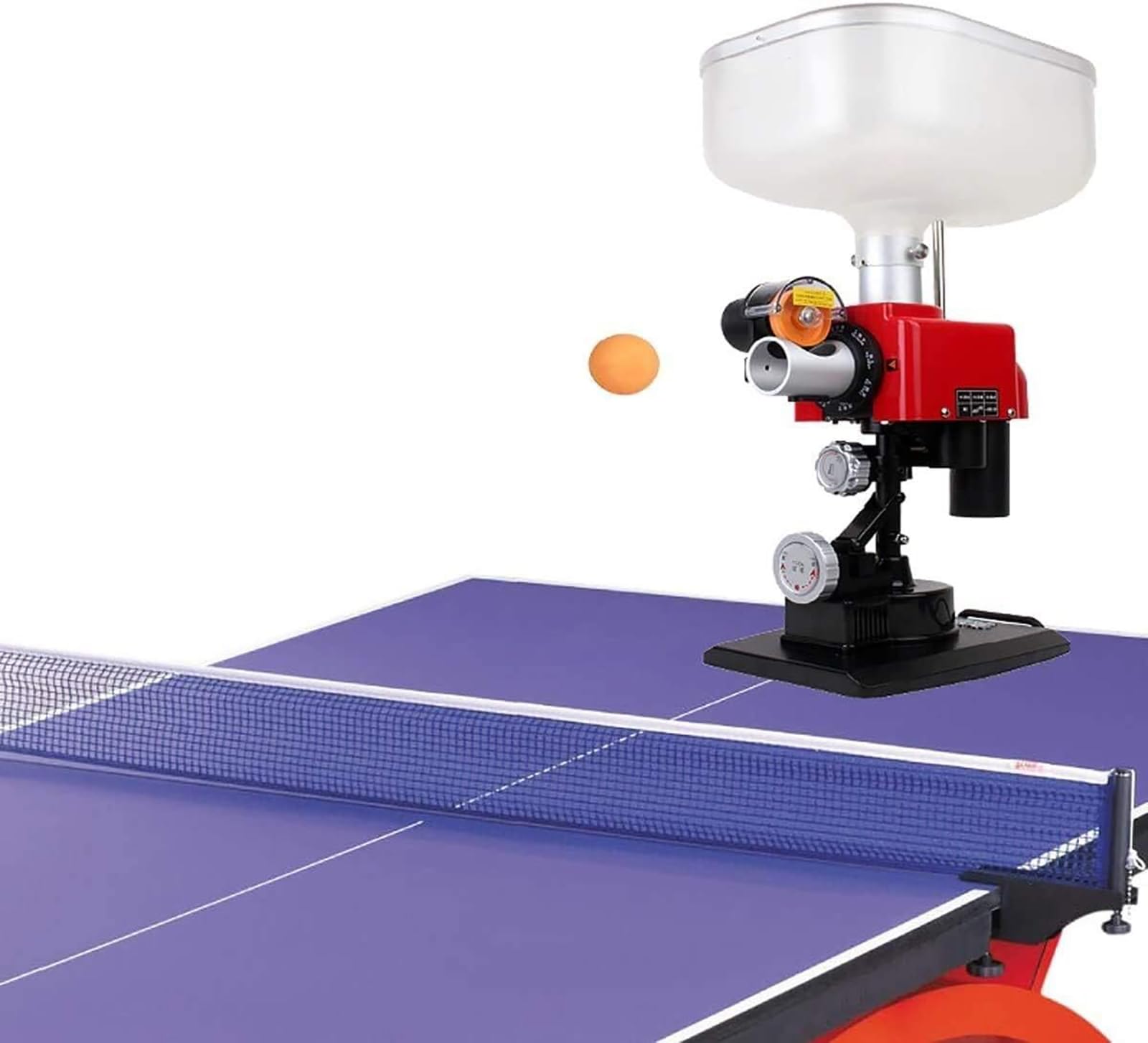 Macchina per palline da ping pong, robot per macchine da ping pong, palline rotanti multiple, arco della palla/angolo/velocità/frequenza, potente motore brushless, per esercitarsi a casa e a scuola