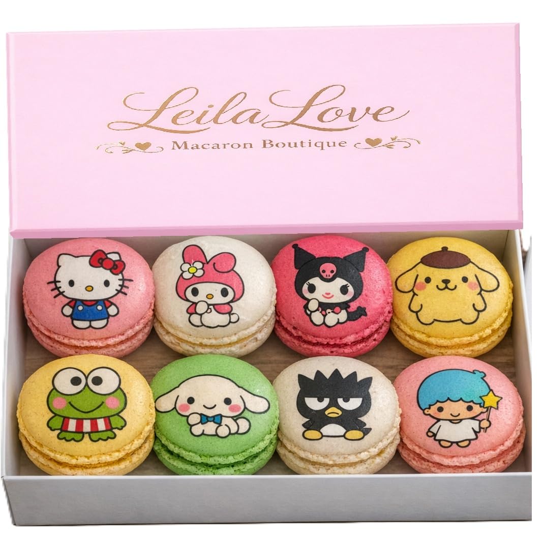 LeilaLove Macarons - Hello Kitty edition 8 Macarons