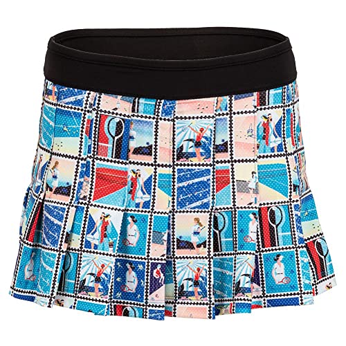 Lucky In Love Poster Girl Pleated Turquoise Womens Tennis Skirt Turquoise 409 #TOP9