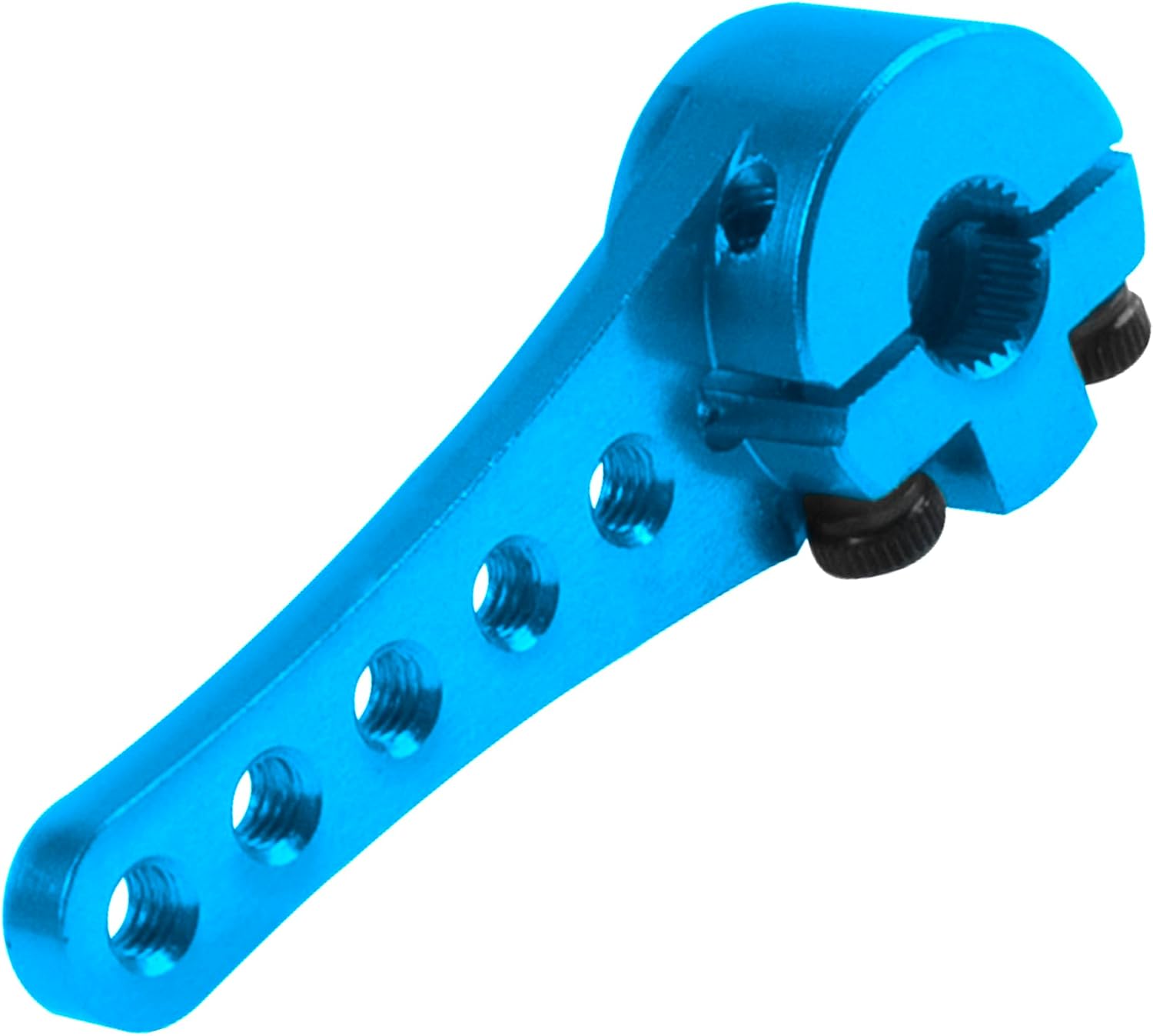 3Pack Aluminum 25T Servo Horn Long Steering Servo Arm Compatible with Futaba Savox Power HD Xcore 1/8 1/10 TRX4 SCX10 RC Crawler (Blue)