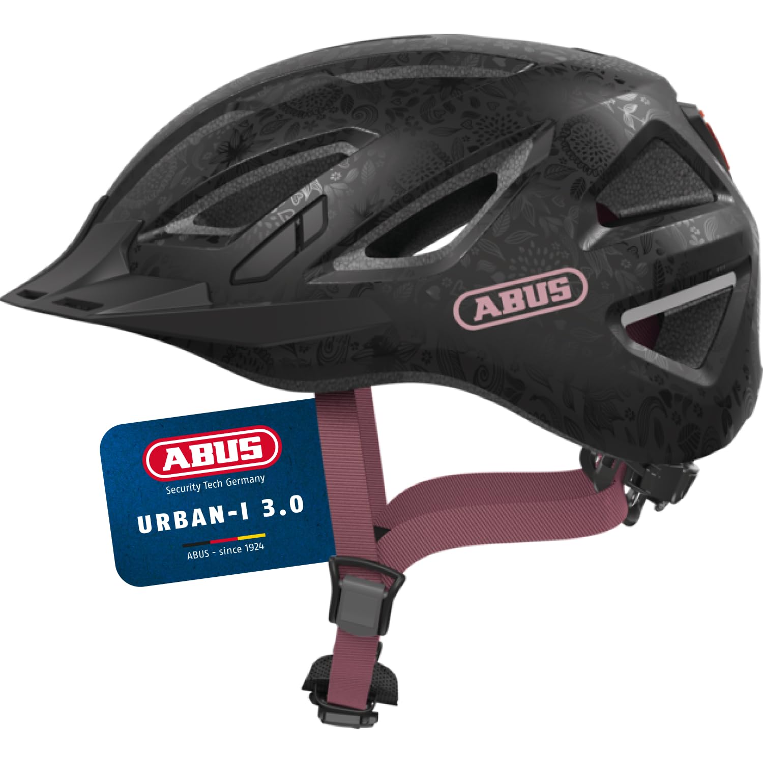 ABUS Urban-I 3.0 city helmet - bike helmet with rear light, peak and magnetic fastener - for men and women — image 1