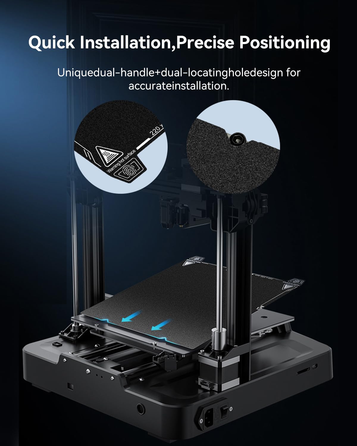 Creality Dwustronny nadruk PET "Phantom" Platform Board (bez miękkiej naklejki magnetycznej)