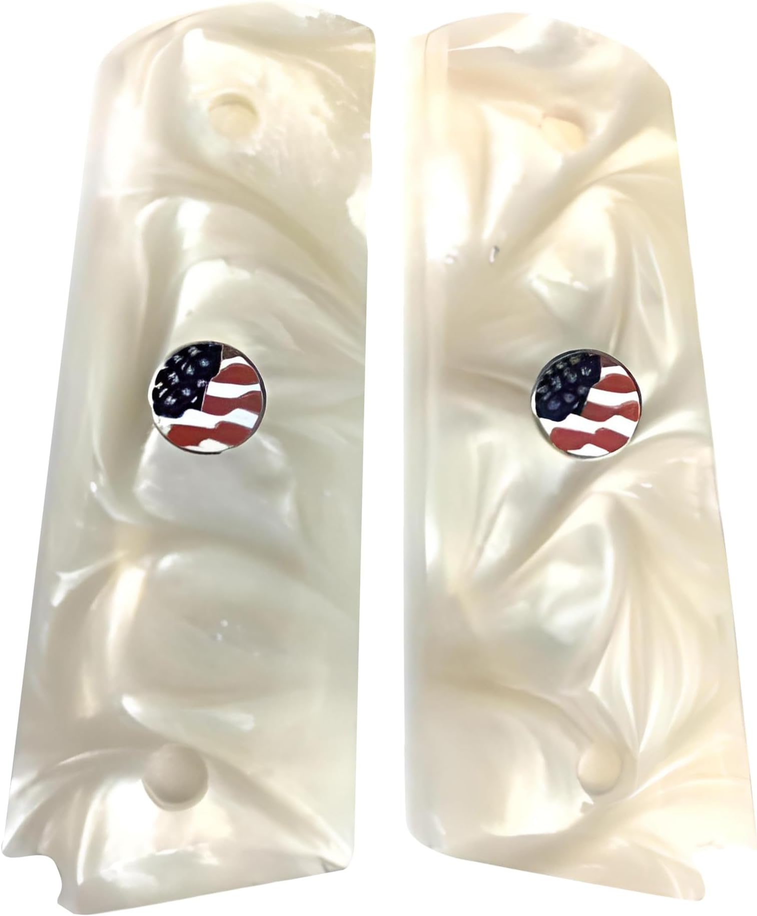 Compatible Replacement for 1911 Pearl Premium Gun Grips Colt Gov. & Clones Taurus, S&W, Springfield, Rock Island