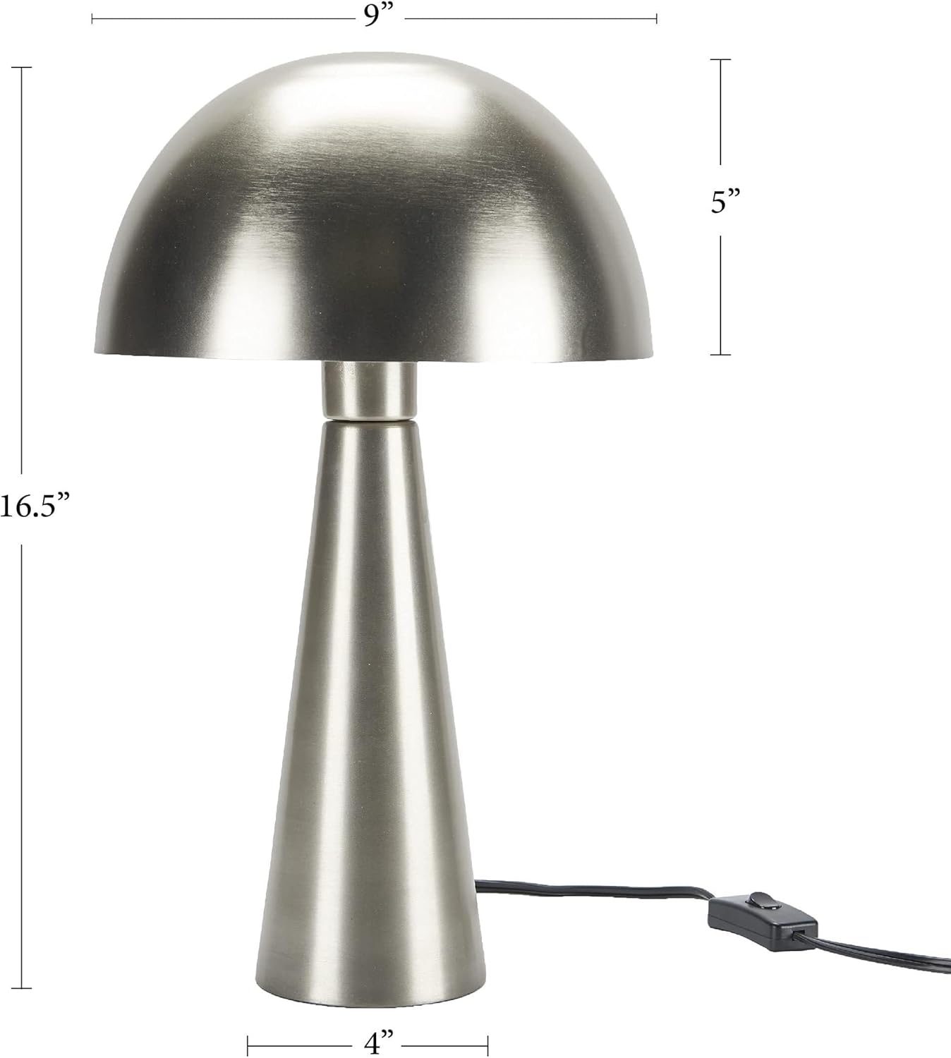 ZR98US Retro Metal Mushroom Lamp - Versatile Home Decoration for Bedroom & Living Room